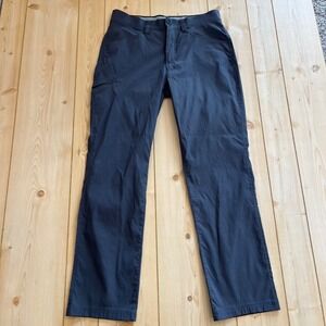 Orvis Mens Tech Performance Pants Gray Hiking Travel 34x32 Stretch Outdoor